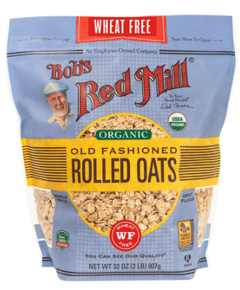 Bob's Red Mill - Org Regular Rolled Oats Pure Wheat Free 907g