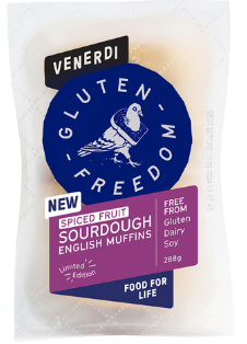 Venerdi Gluten Freedom - Spiced Fruit English Muffins 288g
