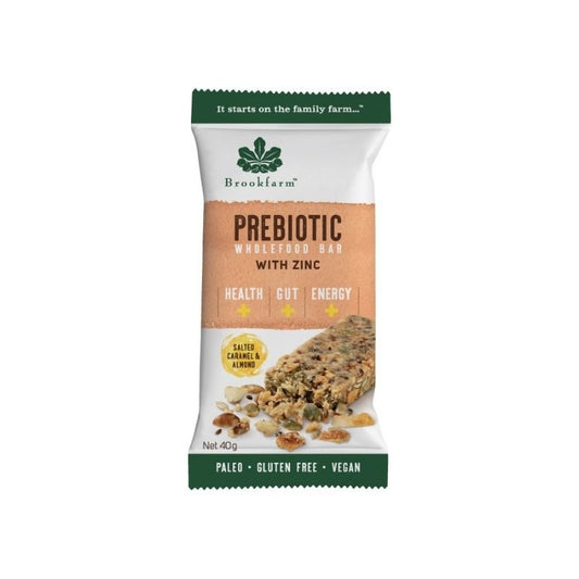 Brookfarm - Salted Caramel And Almond Prebiotic Bar 40g