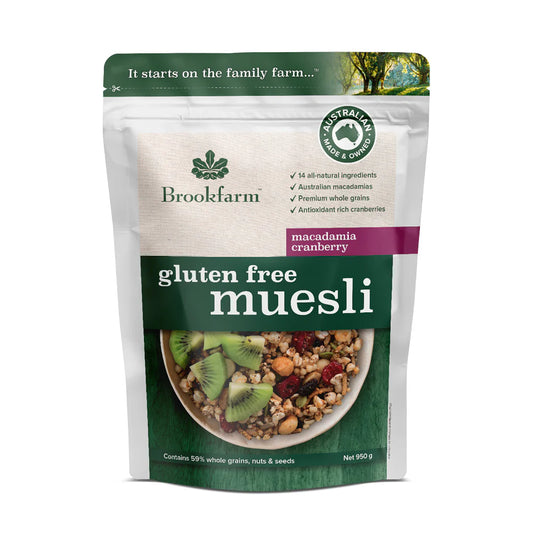 Brookfarm - Toasted Muesli Cranberry Macadamia 500g
