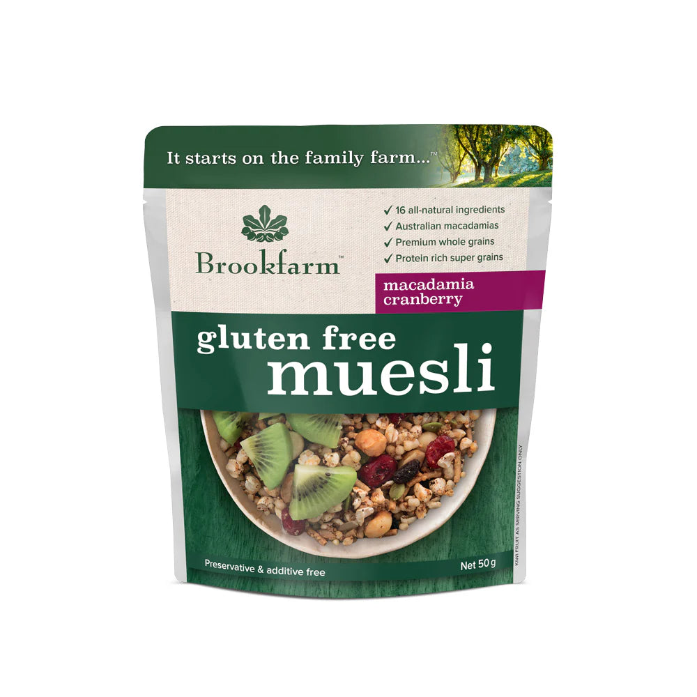 Brookfarm - Gf Muesli Cranberry Macadamia 1kg