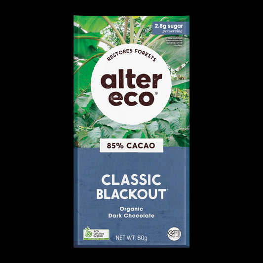 Alter Eco - Dark Blackout Chocolate 80% 80g