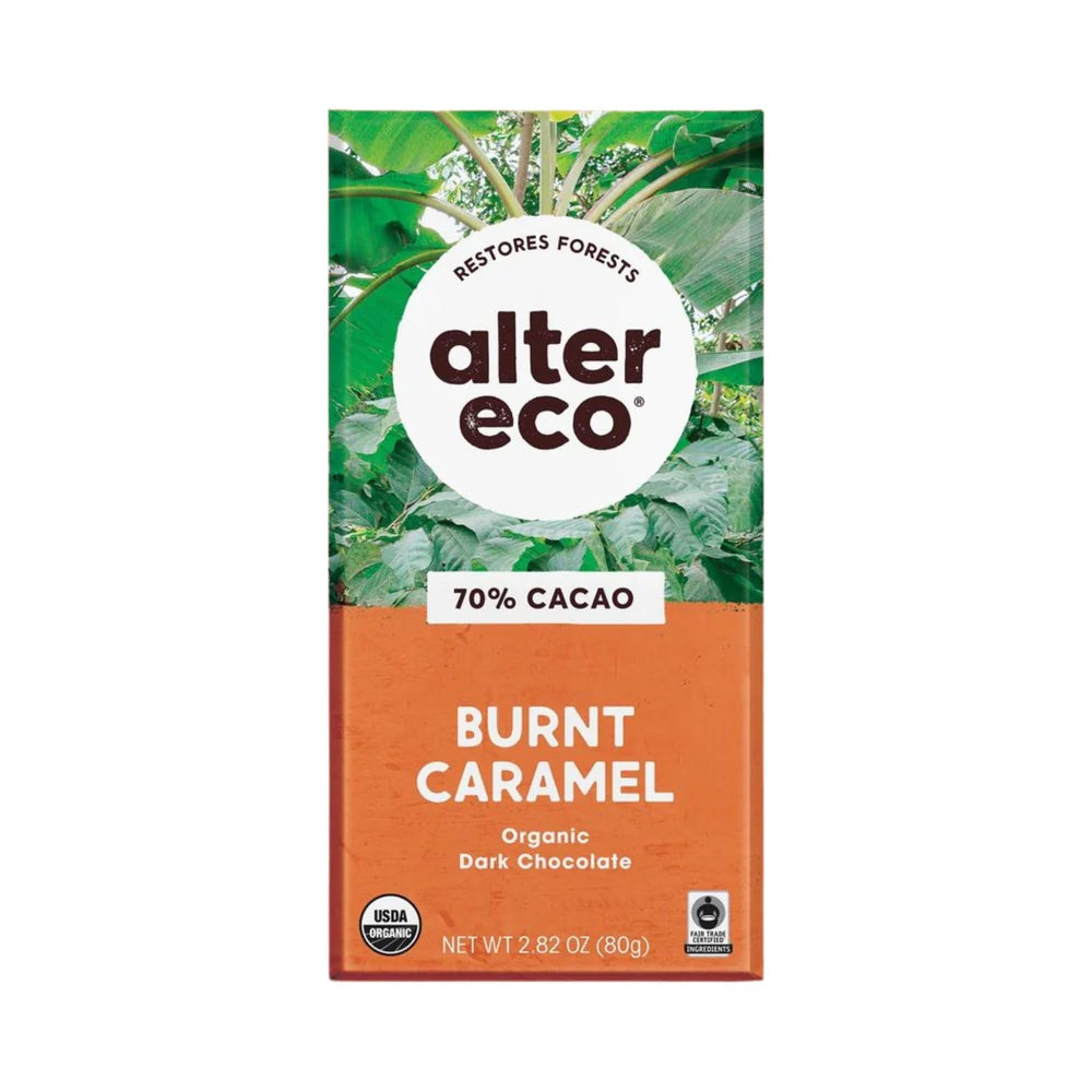 Alter Eco - Burnt Caramel Salted Dark 80g