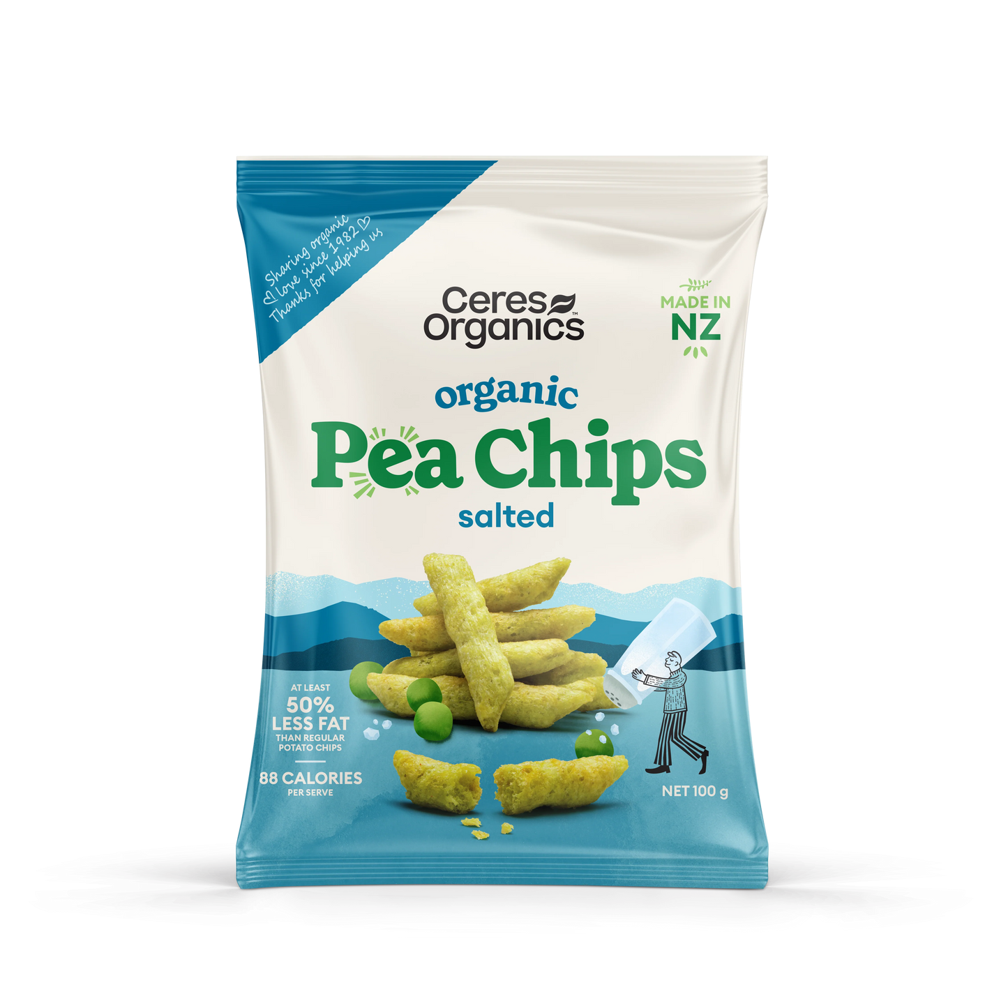 Ceres Organic - Pea Chips Salted 100g