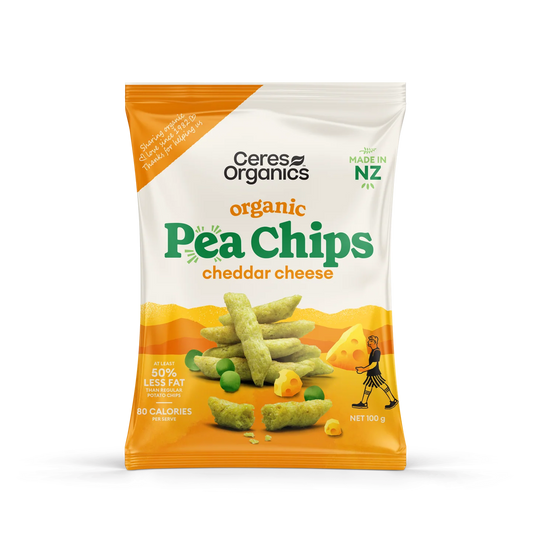 Ceres Organic - Pea Chips Cheddar 100g