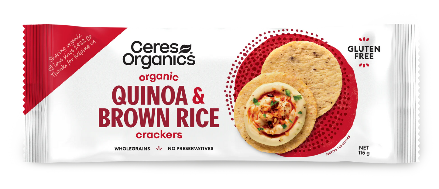 Ceres Organic - Crackers Quinoa & Rice 115g