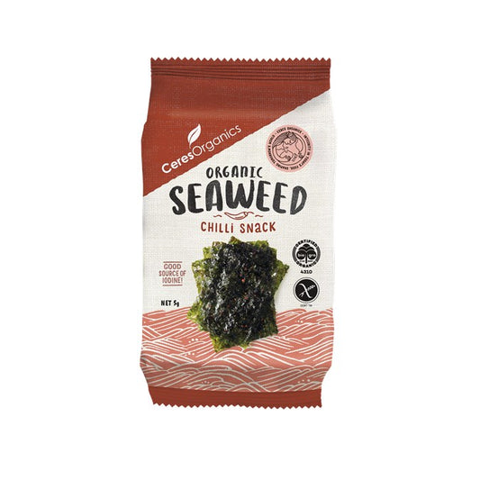 Ceres Organic - Roasted Seaweed Mild Chilli Snack 5g