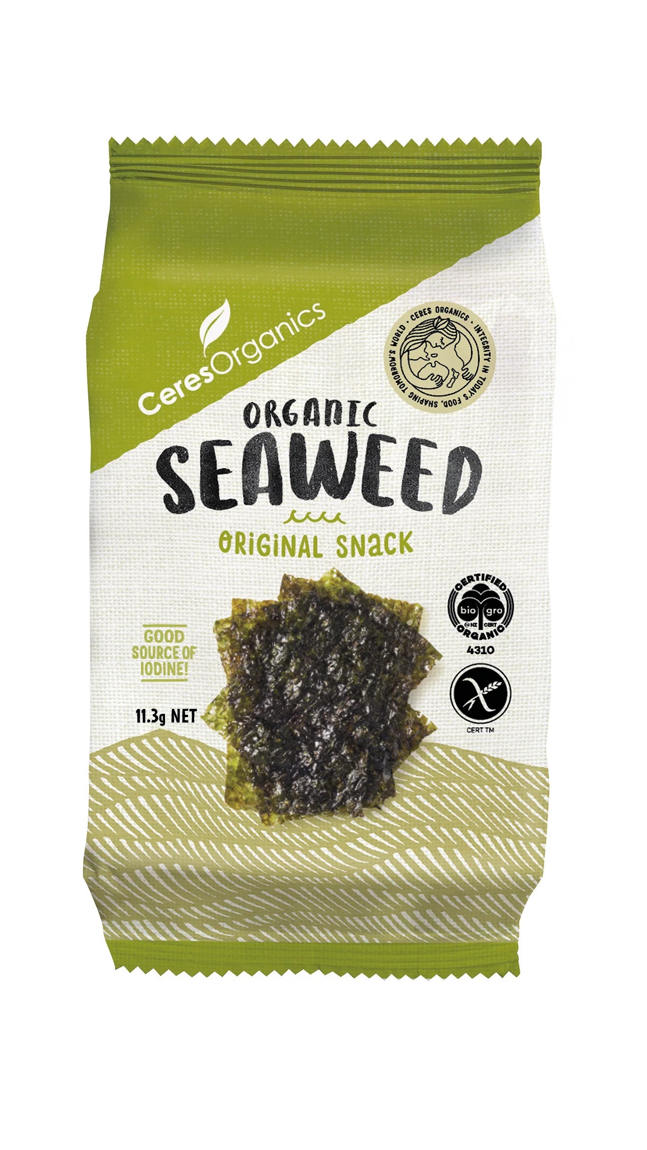 Ceres Organic - Roasted Seaweed Nori Snack 5g