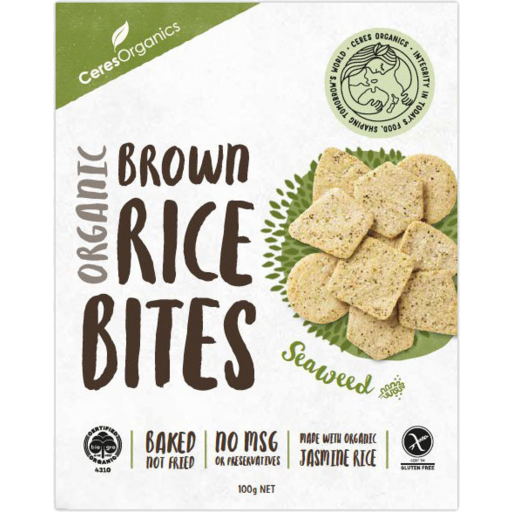 Ceres Organic - Rice Bites Green Tea & Seaweed 100g