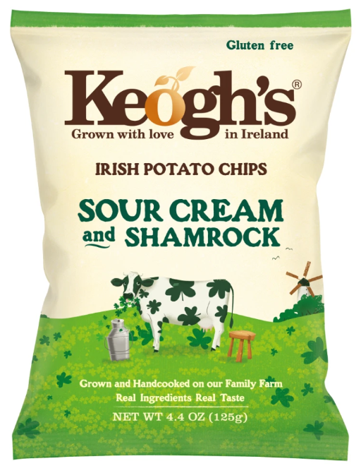 Keogh's - Sour Cream Shamrock 125g