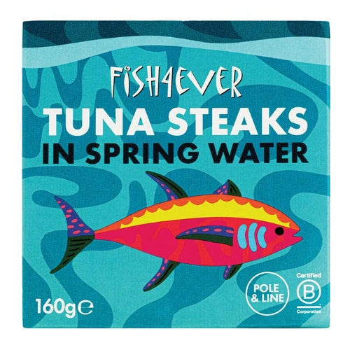 Fish4Ever - Tuna Steaks In Spring Water 160g