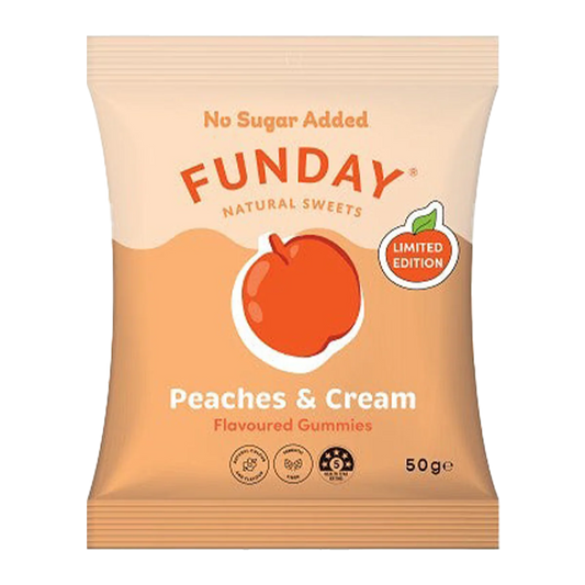 Funday - Peaches & Cream Gummies 50g