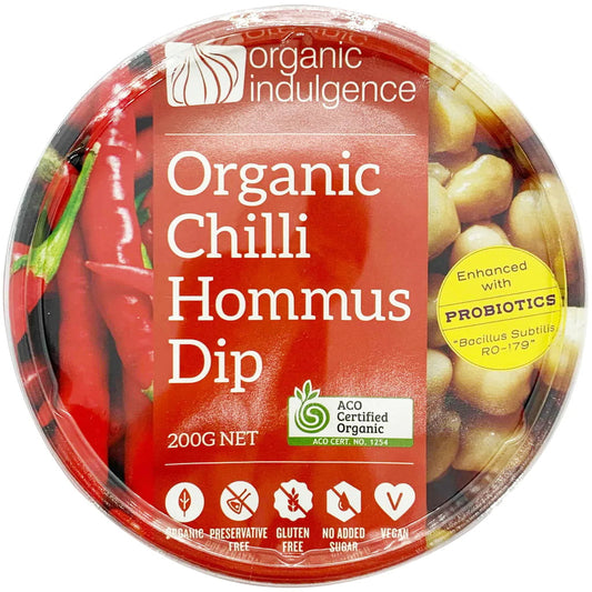 Organic Indulgence - Chilli Hommus 200g