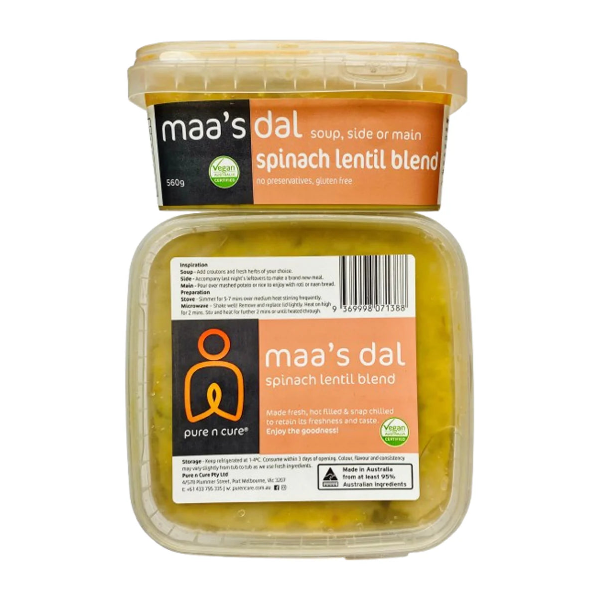 Maa's - Daal Spinach Lentil 560g