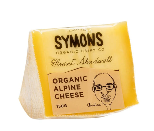 Symons Organic - Mt Shadwell Organic Alpine Cheese 150g