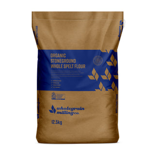 Wholegrain Milling - Organic Stoneground White Spelt Flour 12.5kg