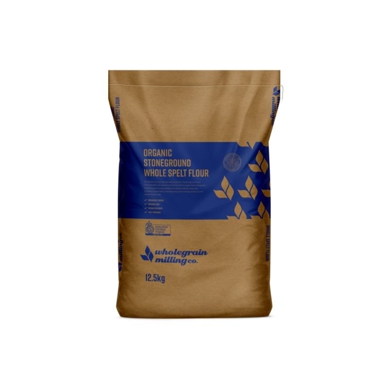 Wholegrain Milling - Organic Stoneground Whole Spelt Flour 12.5kg