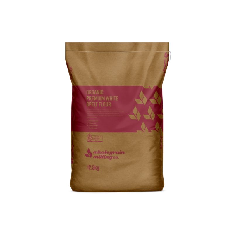 Wholegrain Milling - Organic Premium White Spelt Flour 12.5kg