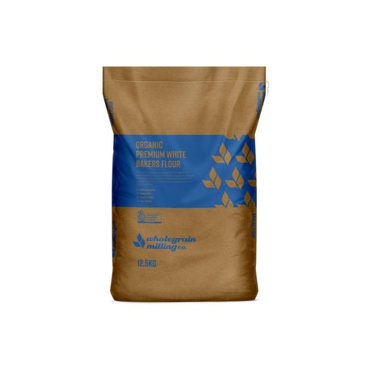 Wholegrain Milling - Organic Premium White Bakers Flour 12.5kg