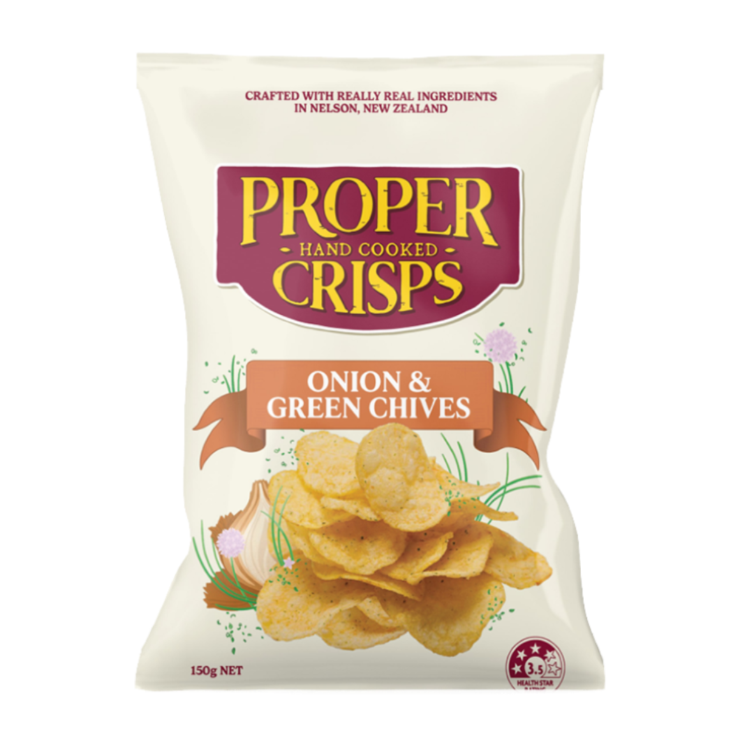 Proper Crisps - Onion & Chives 150g