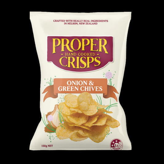 Proper Crisps - Onion & Chives 150g