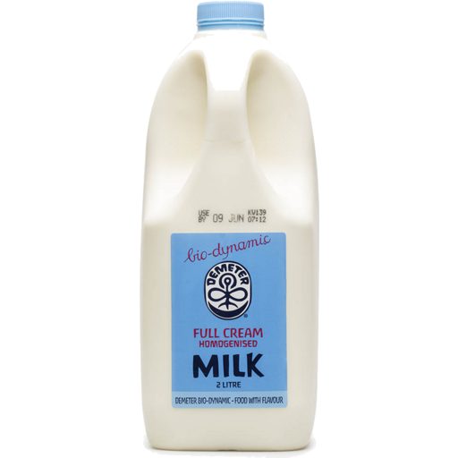 Biodynamic - Demeter Milk Bd Homogenised 2lt