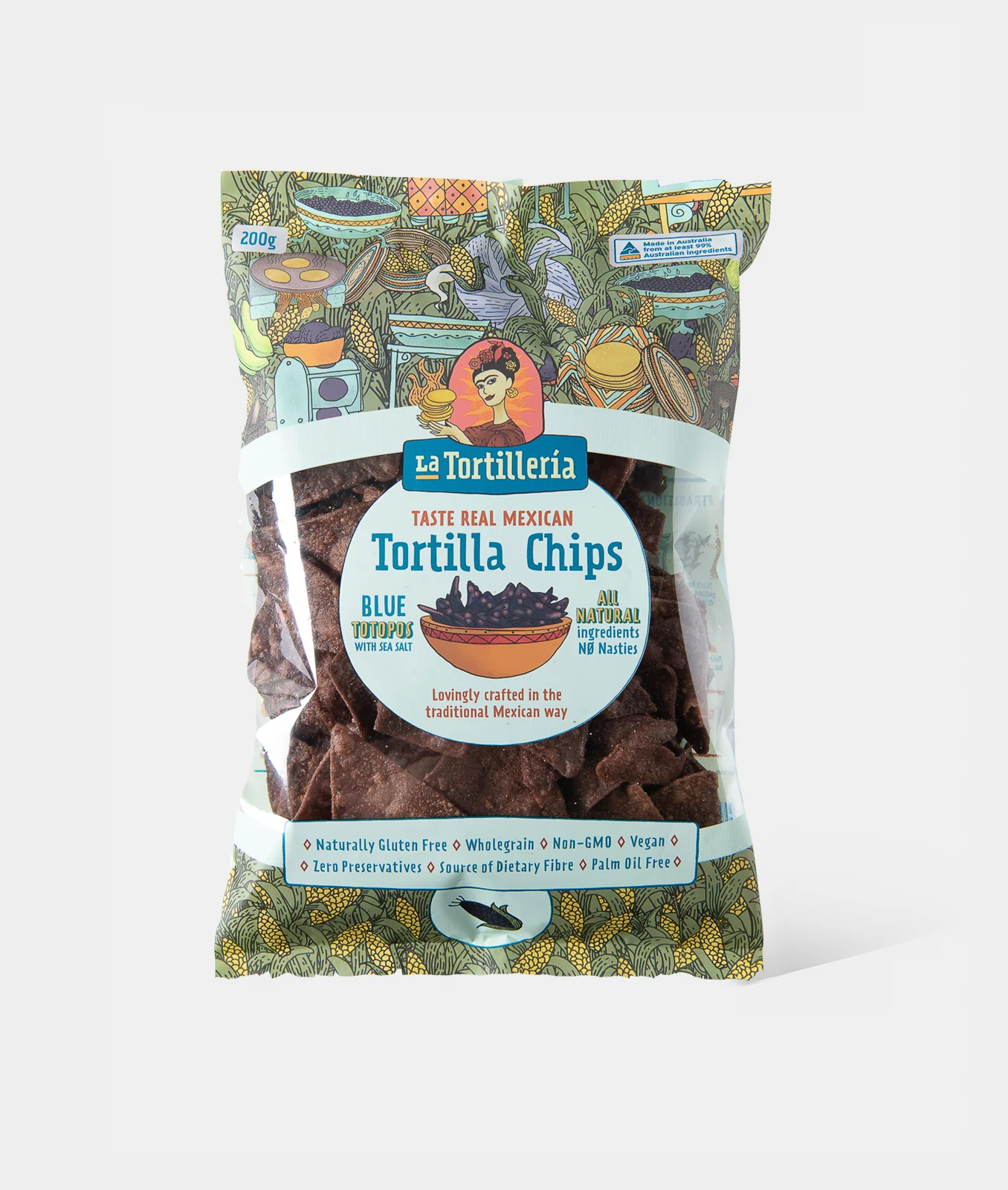 La Tortilleria - Totopos Blue (tortilla Chips) 200g