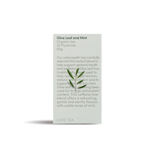 Love Tea - Olive Leaf & Mint Pyramids 20Pk 60g