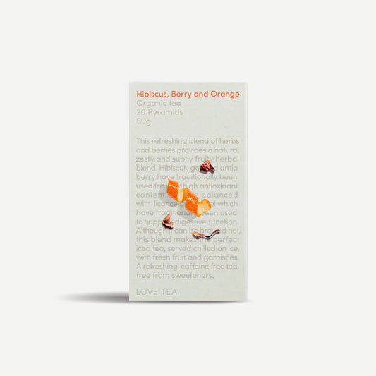 Love Tea - Hibiscus, Berry And Orange 20 Pyramids 50g