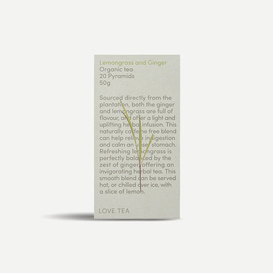Love Tea - Lemongrass Ginger Pyramids 20pk