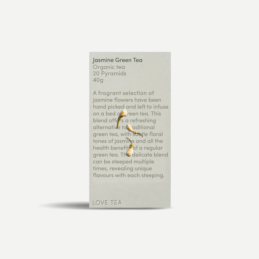 Love Tea - Jasmine Green 20 Pyramids bags 40g