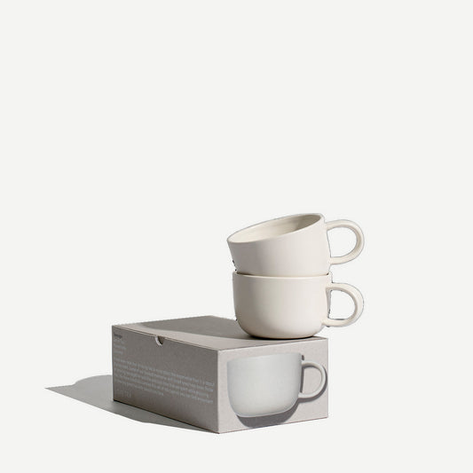 Love Tea - White Teacup Set Of 2