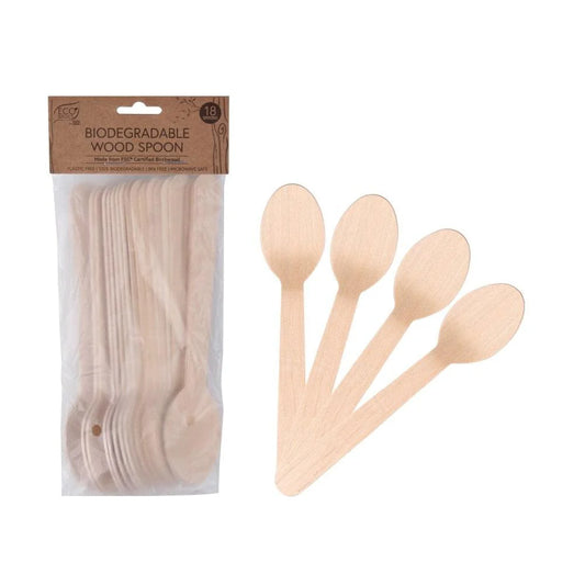 White Magic Eco Basics - Wood Spoons 18pk