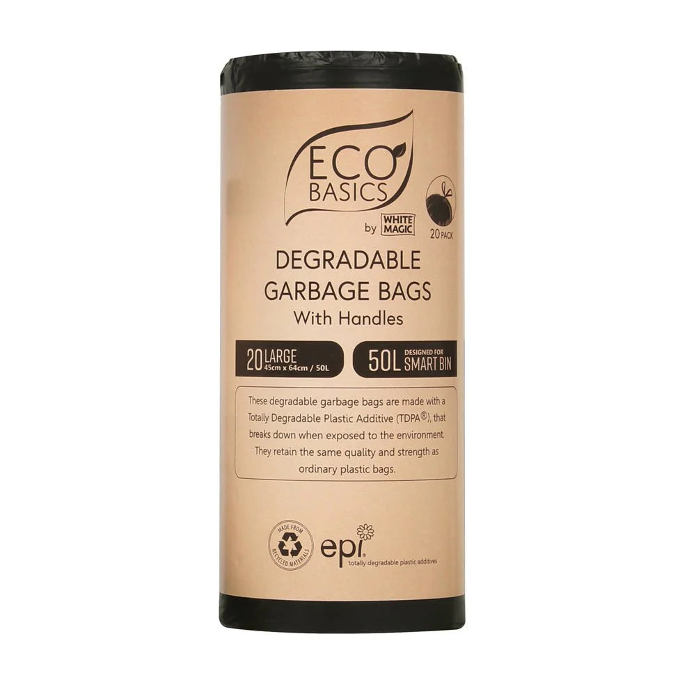 White Magic Eco Basics - Garbage Bags Large 20 bags 50lt