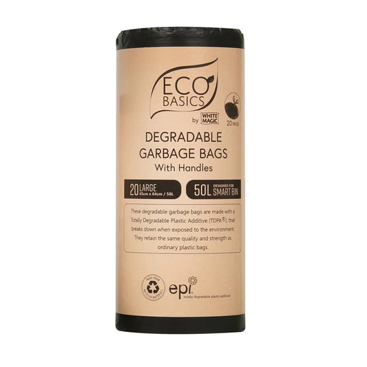 White Magic Eco Basics - Garbage Bags Large 20 bags 50lt