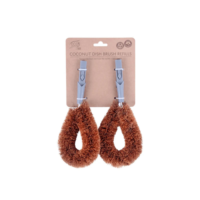 White Magic Eco Basics - Coconut Dish Brush Refills 2Pk