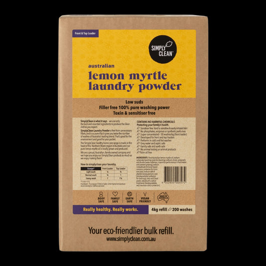 Simply Clean - Lemon Myrtle Laundry Powder 4kg