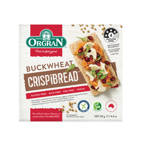 Orgran - Toasted Buckwheat Crispibread 125g