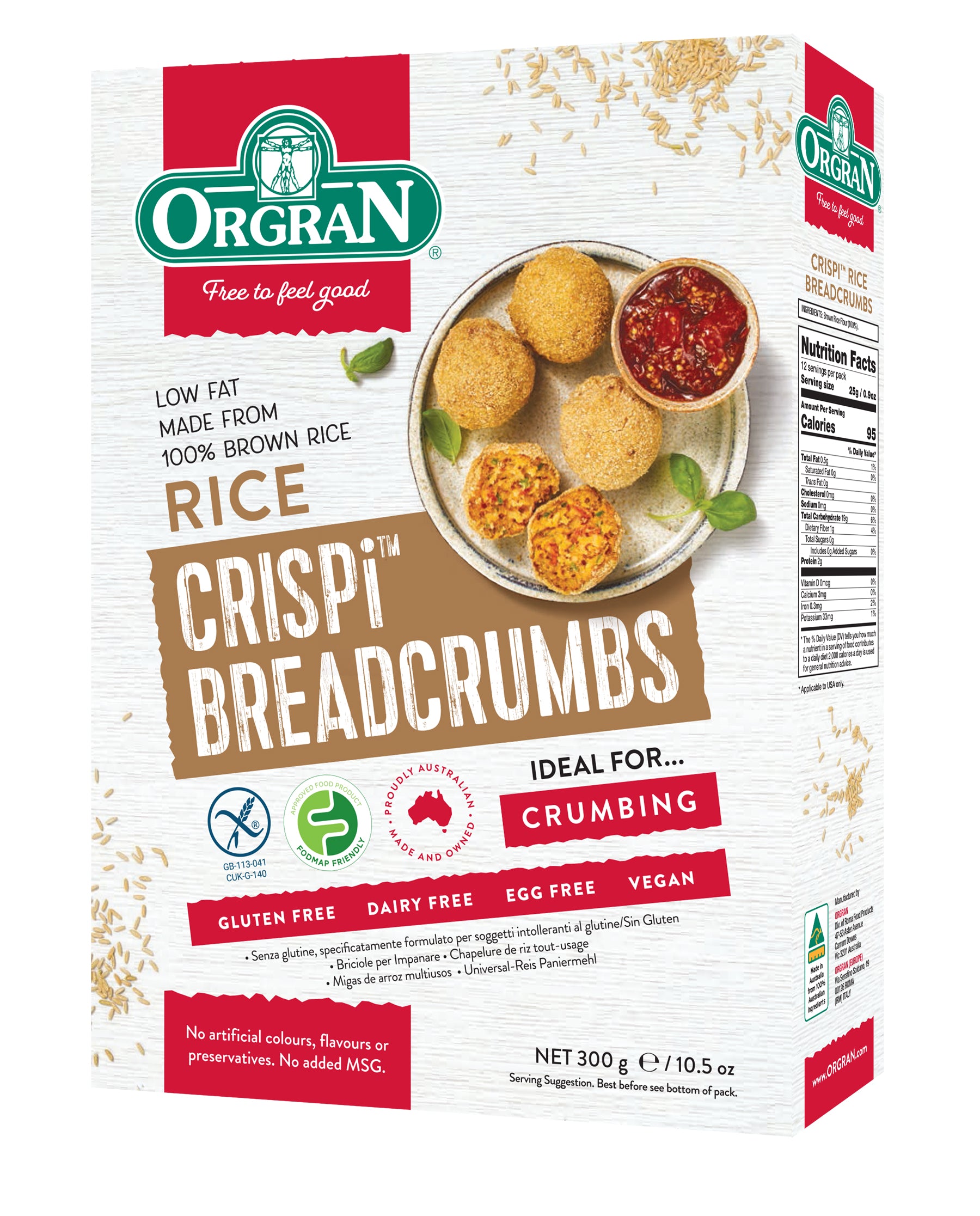 Orgran - Crispy Rice Crumbs 300g