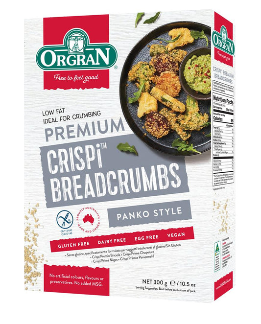 Orgran - Gluten Free Crispi Premium Breadcrumbs - Panko Style 300g