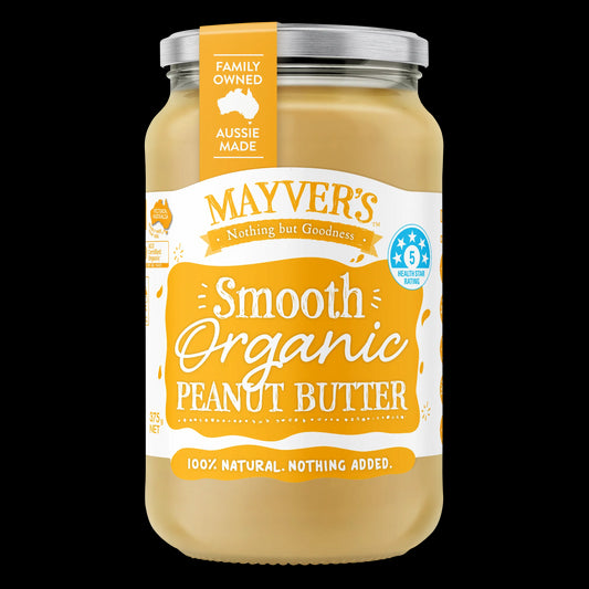 Mayver's - Organic Peanut Butter Smooth 375g