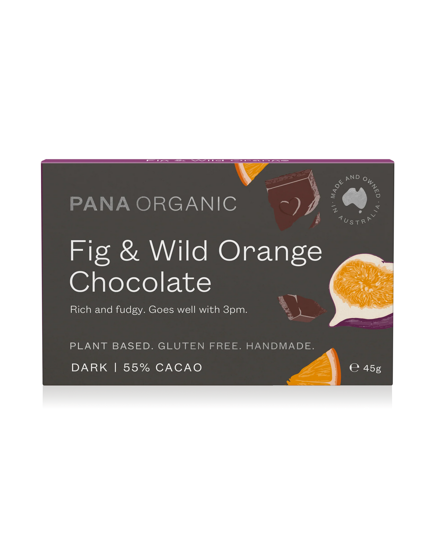 Pana - Raw Chocolate Fig And Wild Orange 45g