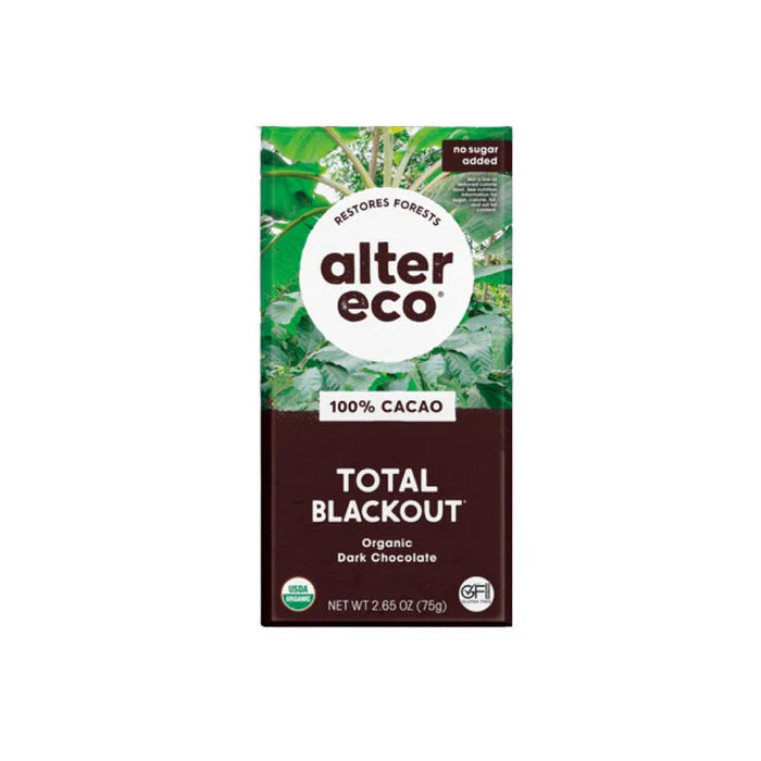 Alter Eco - Total Blackout 100% Chocolate 75g
