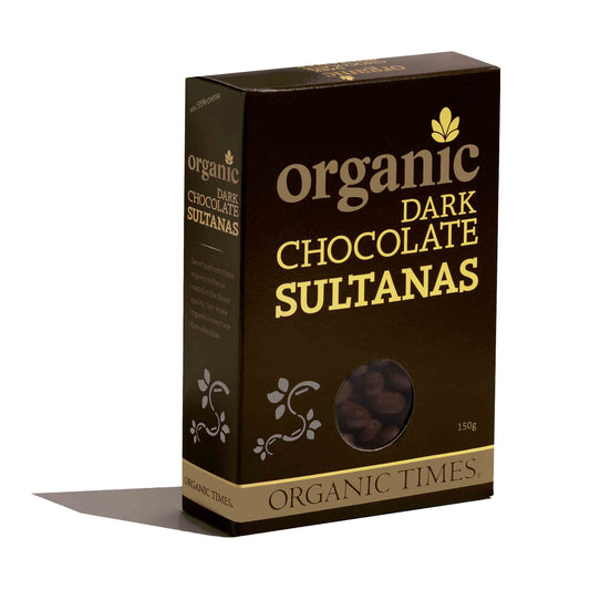 Organic Times - Dark Choc Sultanas 150g
