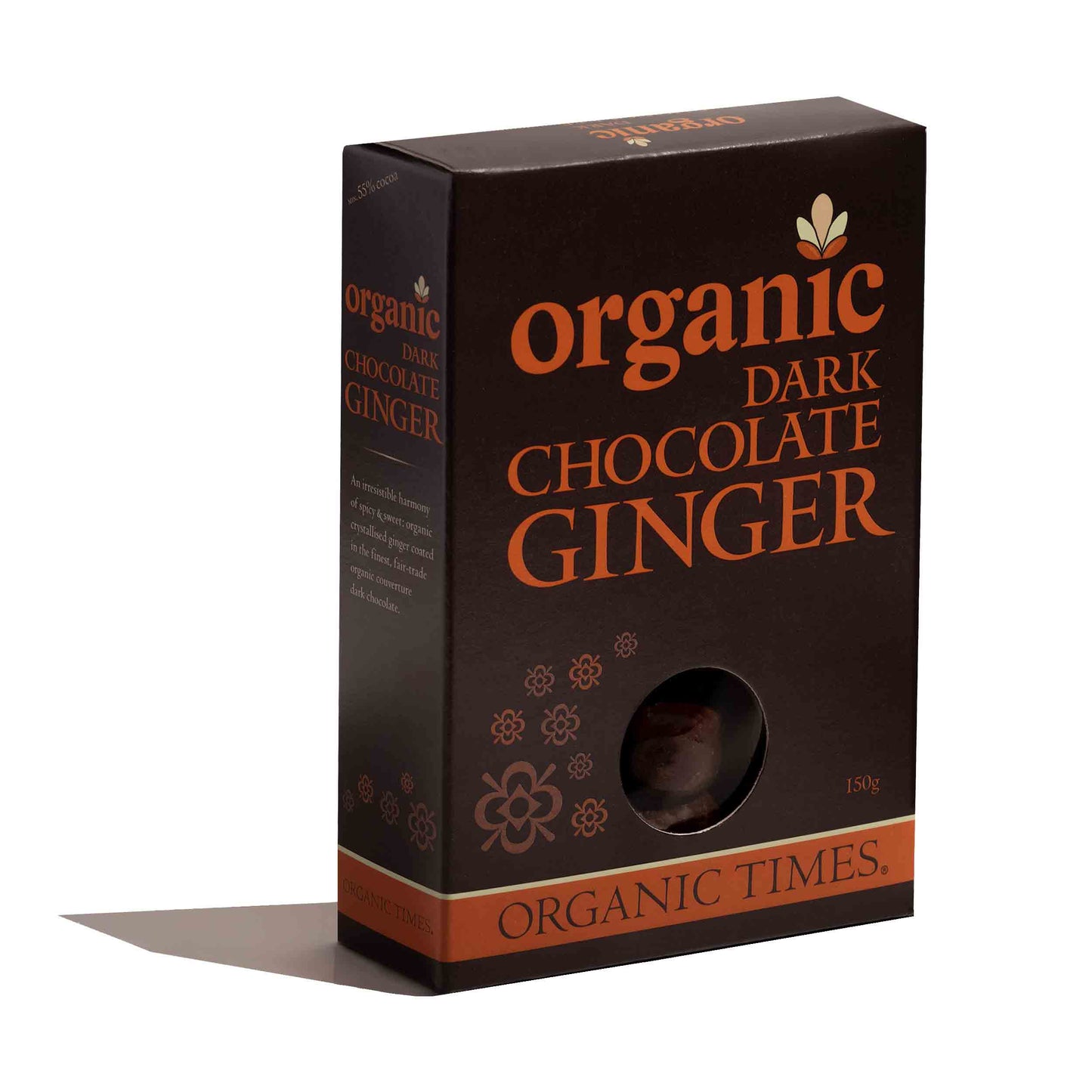 Organic Times - Dark Choc Ginger 150g