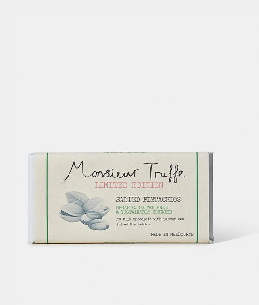 Monsieur Truffe - Salted Pistachio Milk 32% Chocolate 90g