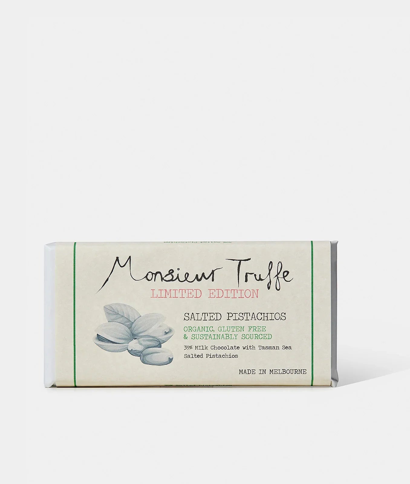 Monsieur Truffe - Salted Pistachio Milk 32% Chocolate 90g