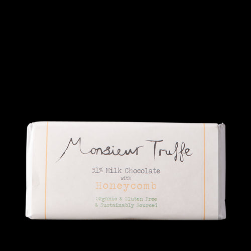 Monsieur Truffe - Milk 51% Honeycomb Chocolate 100g