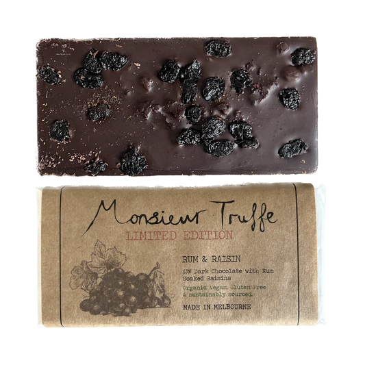 Monsieur Truffe - Dark 70% Rum & Raisin 90g