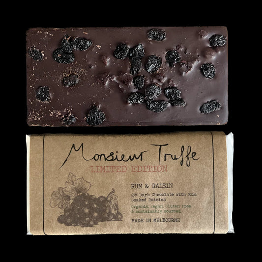 Monsieur Truffe - Dark 70% Rum & Raisin 90g